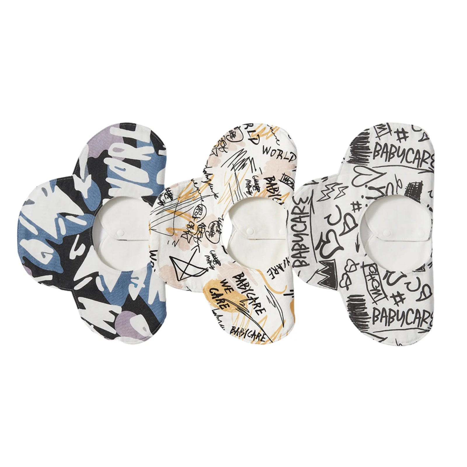 Flower Waterproof Bib 3pcs Bc Babycare