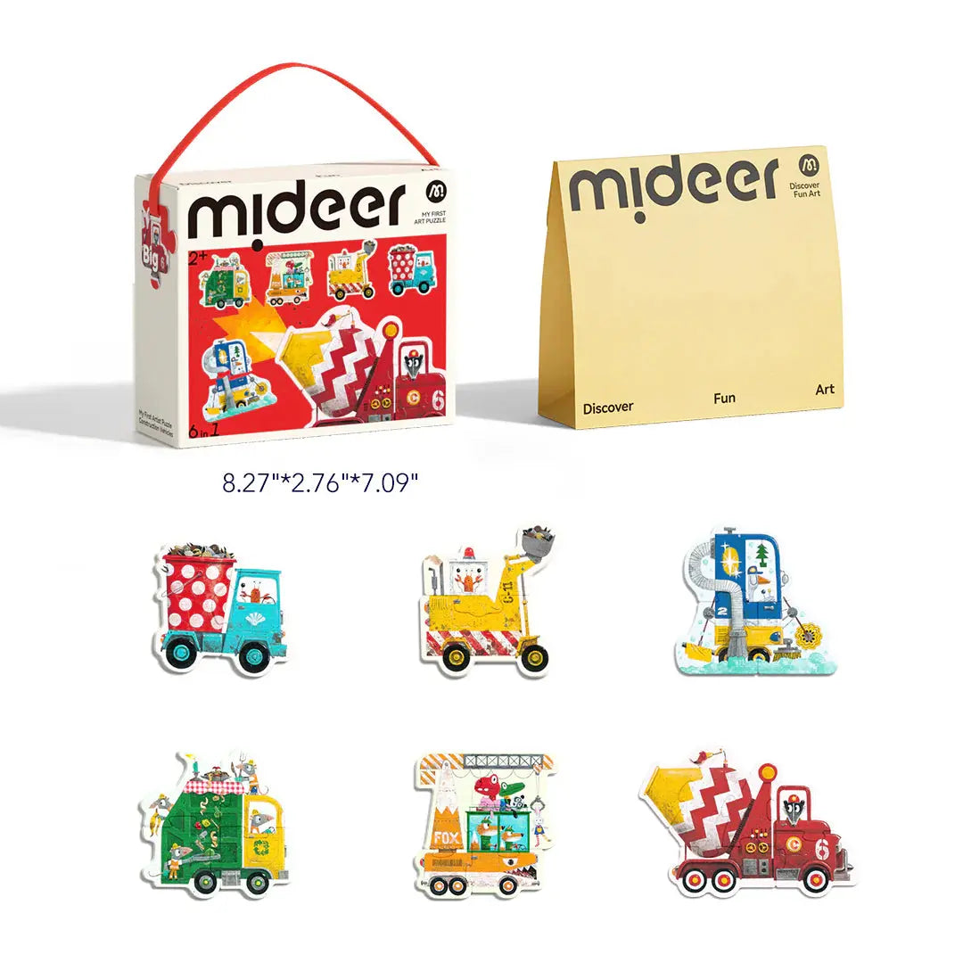 My First Artist Puzzle: Construction Vehicles Mideer
