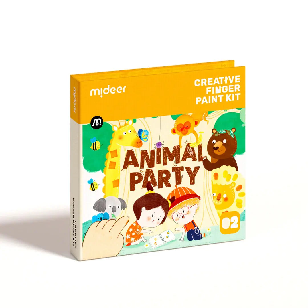 Creative Finger Paint Kit: Animal Party Mideer