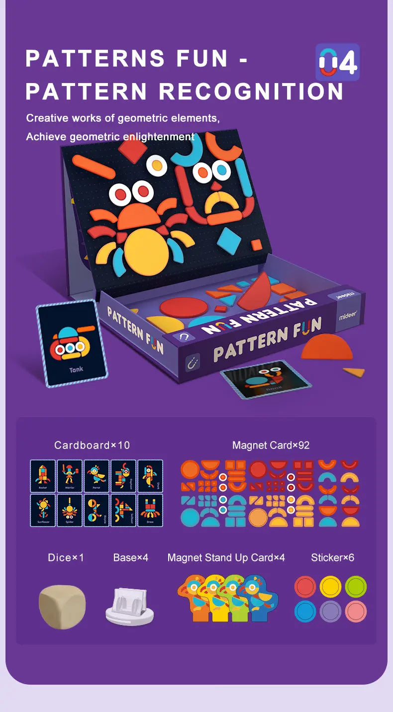 Magnetic Playset: Pattern Fun Mideer