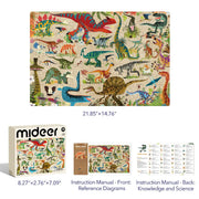 Let's Learn Puzzle: Dino Land 126P Mideer