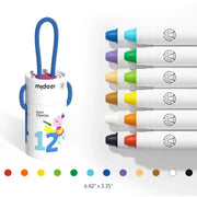 Silky Crayon 12 Colors Mideer