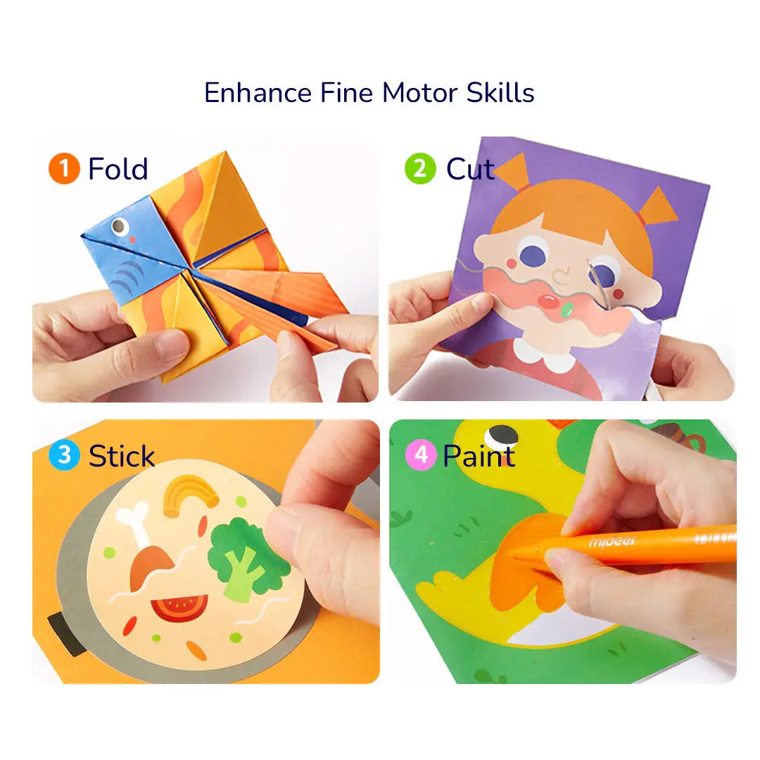 Brain Game Book: Let's Cut Paper Level 1 Mideer