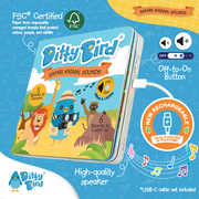Ditty Bird Baby Sound Book: Safari Animal Sounds USB-C Ditty Bird