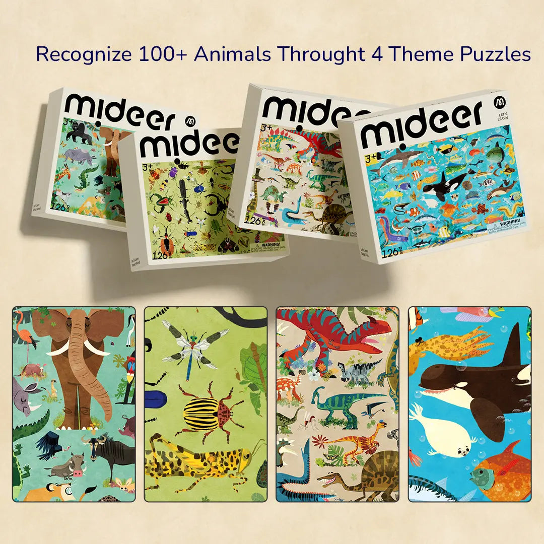 Let's Learn Puzzle: Insect World 126P Mideer