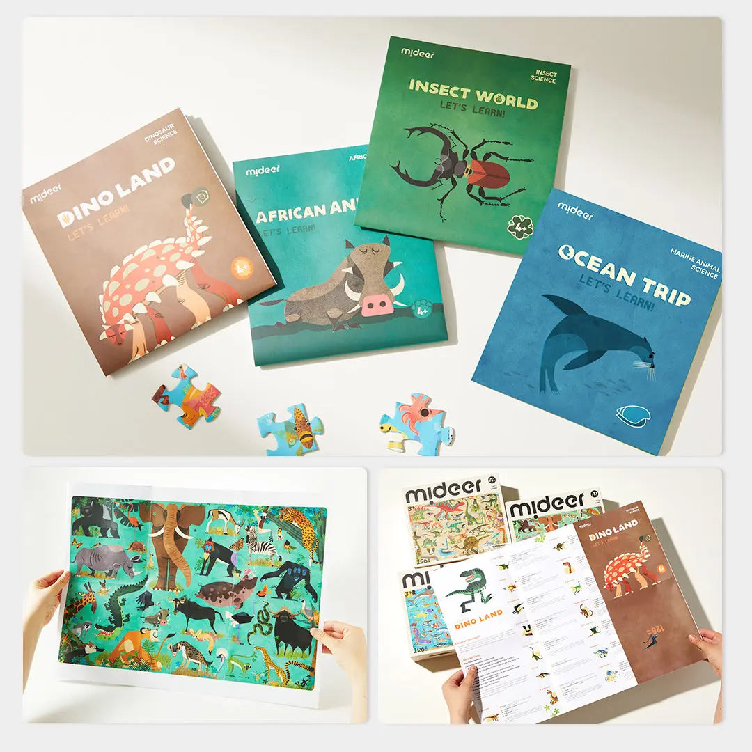Let's Learn Puzzle: Insect World 126P Mideer