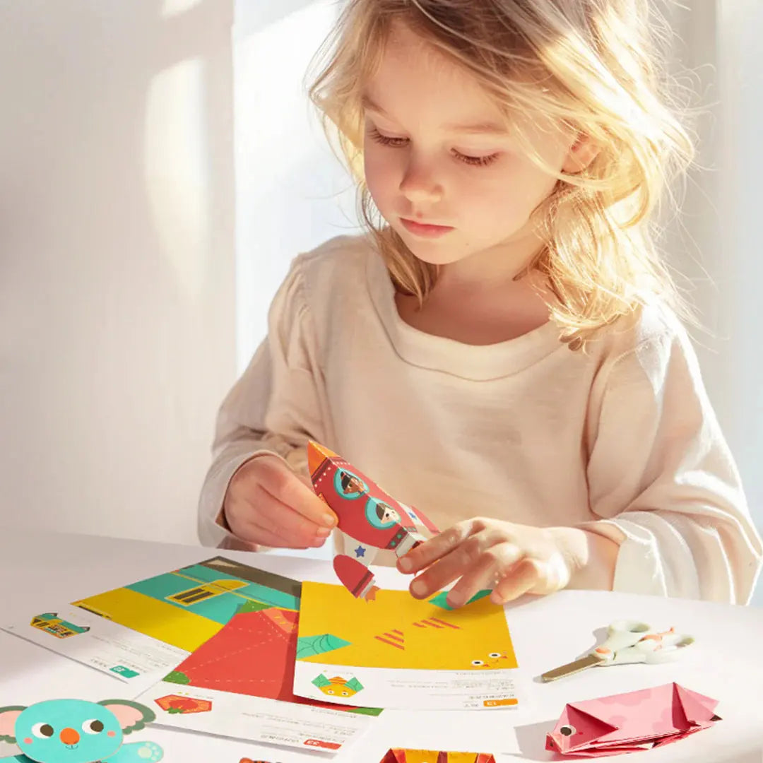 Brain Game Book: Let's Origami Level 1 Mideer