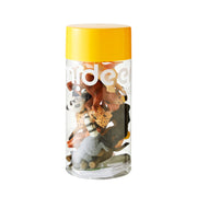 Mideer Pocket Friends Safari animal figures in reusable yellow-lid tube