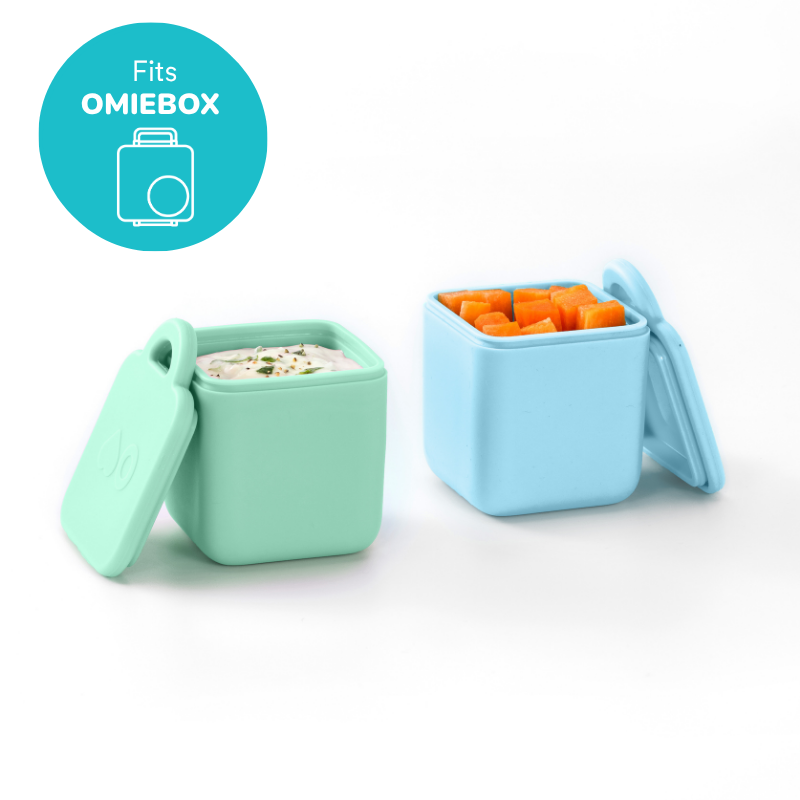 OmieDip Leakproof Dip Containers for OmieBox – Set of 2 in Blue&Mint