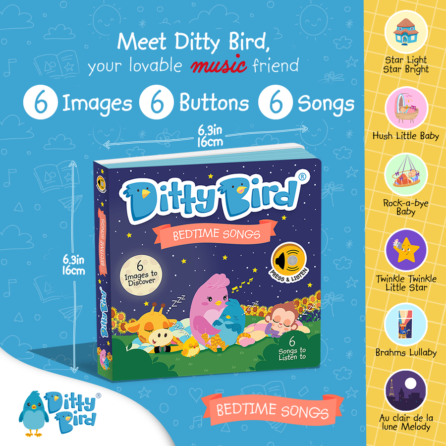 Ditty Bird | Bedtime Songs - Storytime - Baby Book - USB-C by Ditty Bird, alternate view