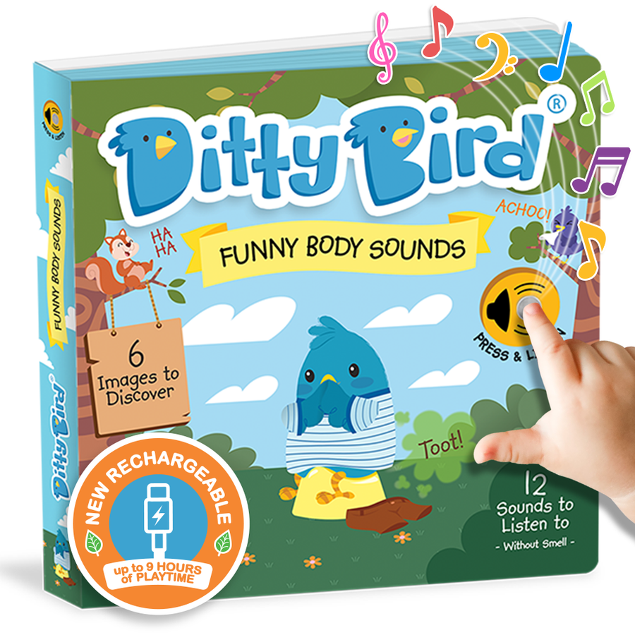 Funny Body Sounds - USB-C | Ditty Bird Baby Sound Book by Ditty Bird