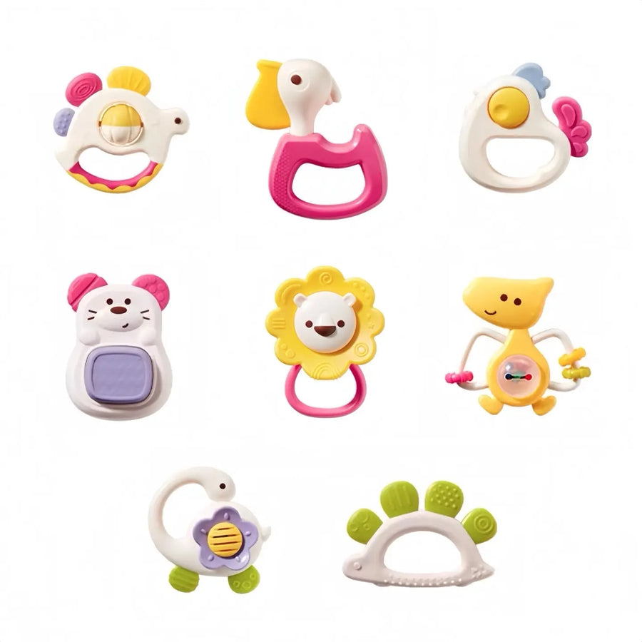 Baby Rattles & Teethers 8pcs (0m+) Bc Babycare