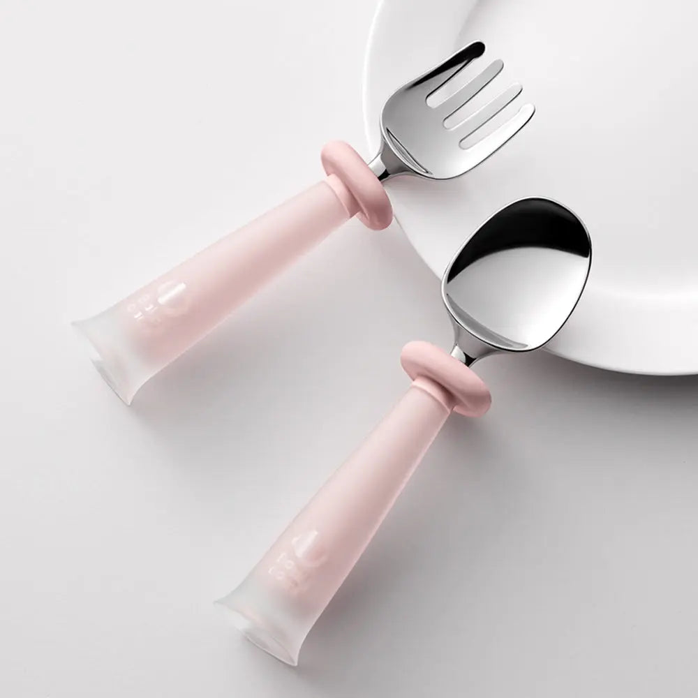 Stainless Steel Spoon & Fork Set 2pcs Bc Babycare
