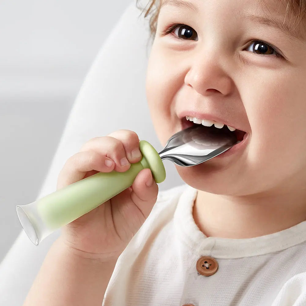Stainless Steel Spoon & Fork Set 2pcs Bc Babycare