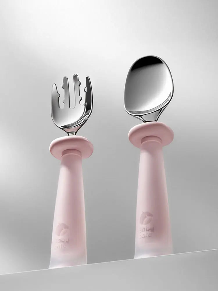 Stainless Steel Spoon & Fork Set 2pcs Bc Babycare