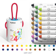 Silky Crayon 24 Colors Mideer
