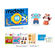 Brain Game Book: Let's Cut Paper Level 3 Mideer