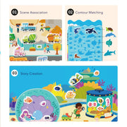 Reusable Jelly Sticker Set - Incredible Aquarium Mideer