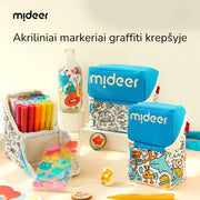 Acrylic markers in "graffiti" bag - 24 colors Mideer