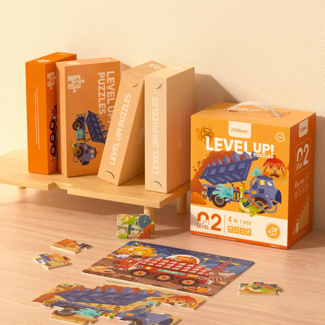 Level Up Puzzles - Level 2 Dinosaur Engineering Mideer