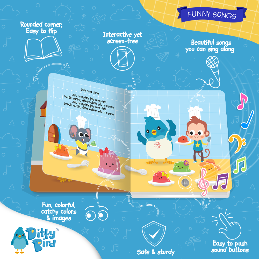 Ditty Bird Sound Book- BESTSELLER - Funny Songs USB-C Ditty Bird