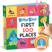 Ditty Bird Sound Vocabulary Book: First 100 Places USB-C Ditty Bird
