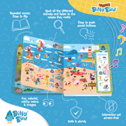 First Look and Find Activity Sound Book  toddlers 1- 3 USB-C Ditty Bird