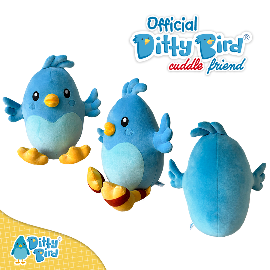 Ditty Bird Squishy Plush 12"/30cm Ditty Bird
