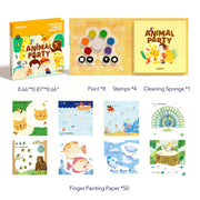 Creative Finger Paint Kit: Animal Party Mideer