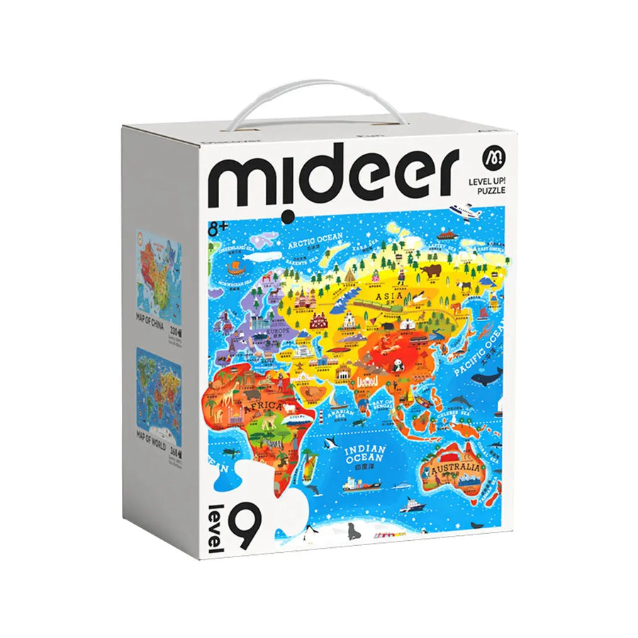 Level Up Puzzles - Level 9 Map of World and China Mideer