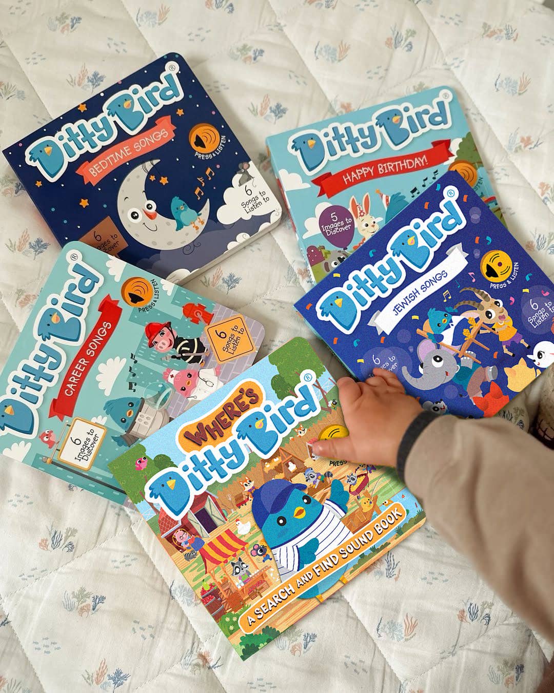 First Look and Find Activity Sound Book  toddlers 1- 3 USB-C Ditty Bird