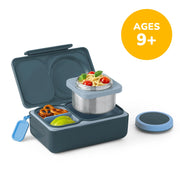 OmieBox UP Insulated Bento Lunch Box with Thermos – 12 oz in Graphite