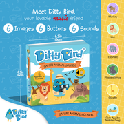 Ditty Bird Baby Sound Book: Safari Animal Sounds USB-C Ditty Bird