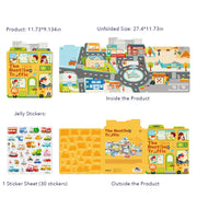 Reusable Jelly Sticker Set - The Bustling Traffic Mideer
