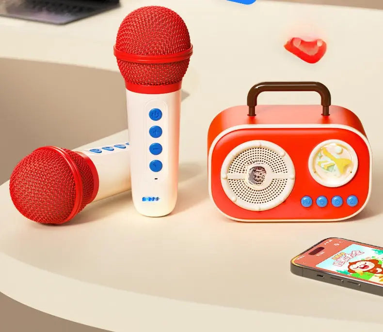 Family Duet Karaoke Set - 2 microphones & 1 speaker Mideer