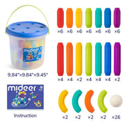 Rainbow Magnetic Building Stick 100P Mideer