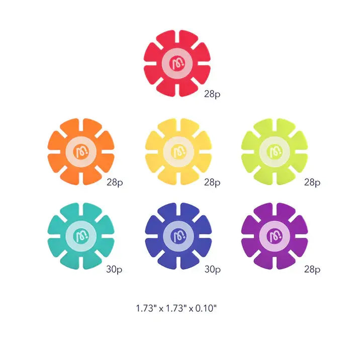 Translucent Color Snowflake Blocks 200pcs Mideer
