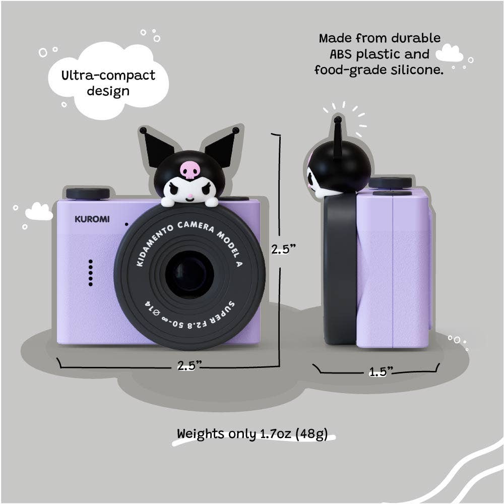 Sanrio Kuromi Mini Camera kiimento