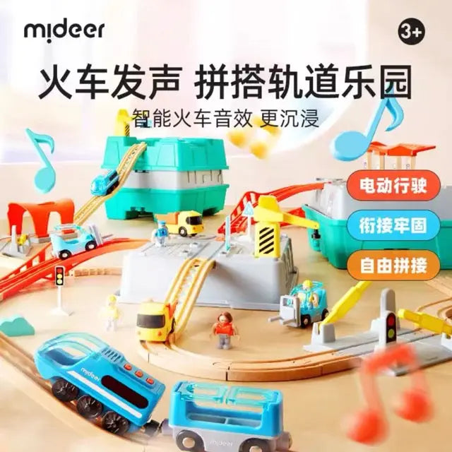 Train track building blocks Mideer
