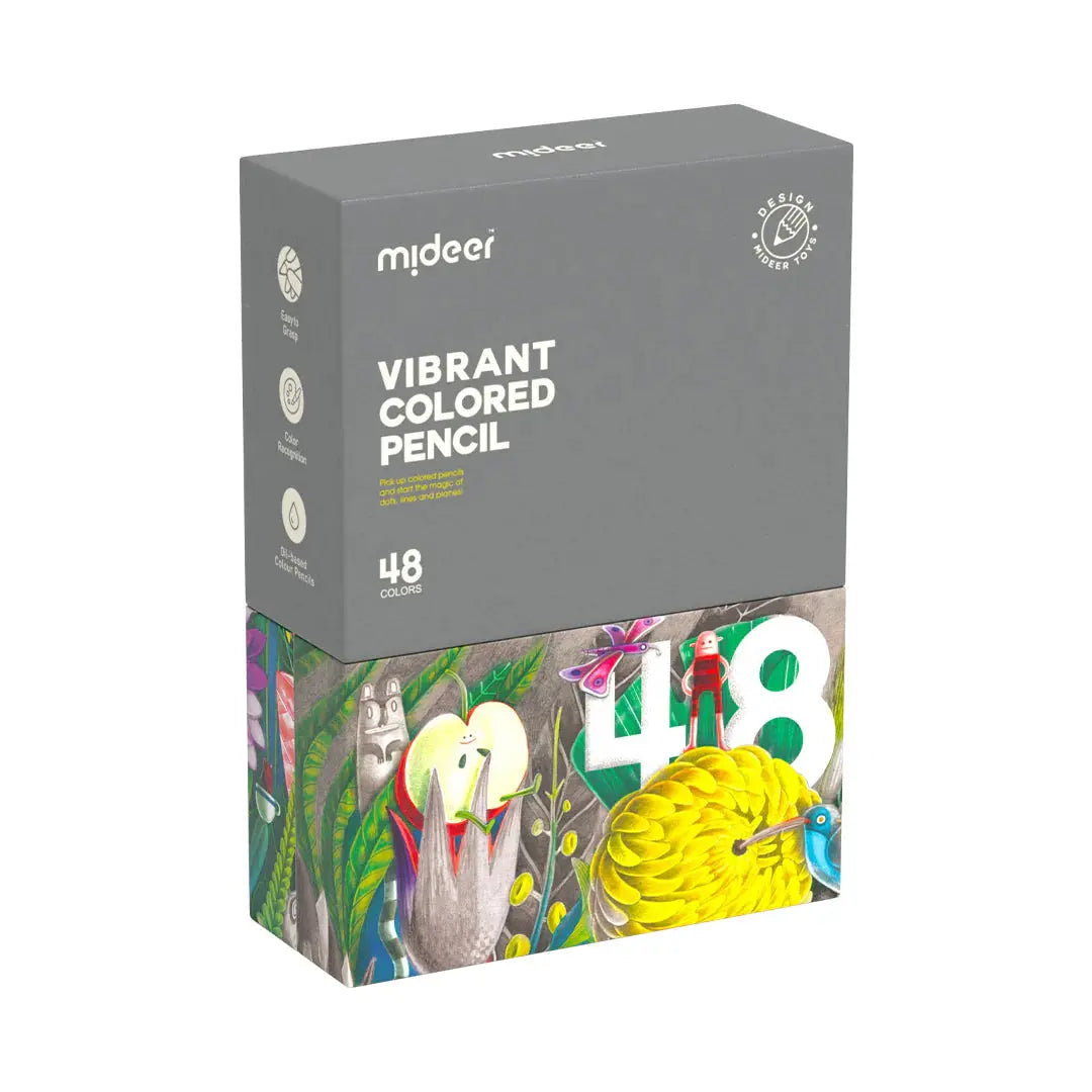 Vibrant Colored Pencil 48 Colors Mideer