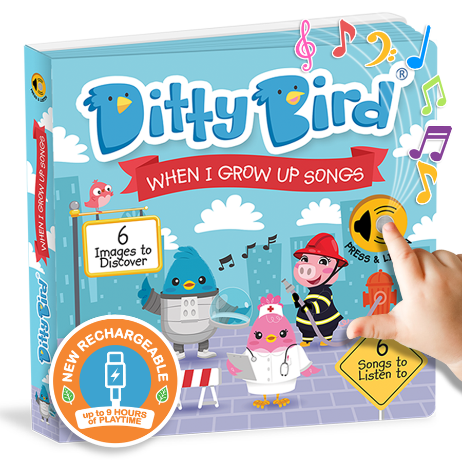 Fireman, Astronaut | Ditty Bird When I Grow Up Songs USB-C Ditty Bird