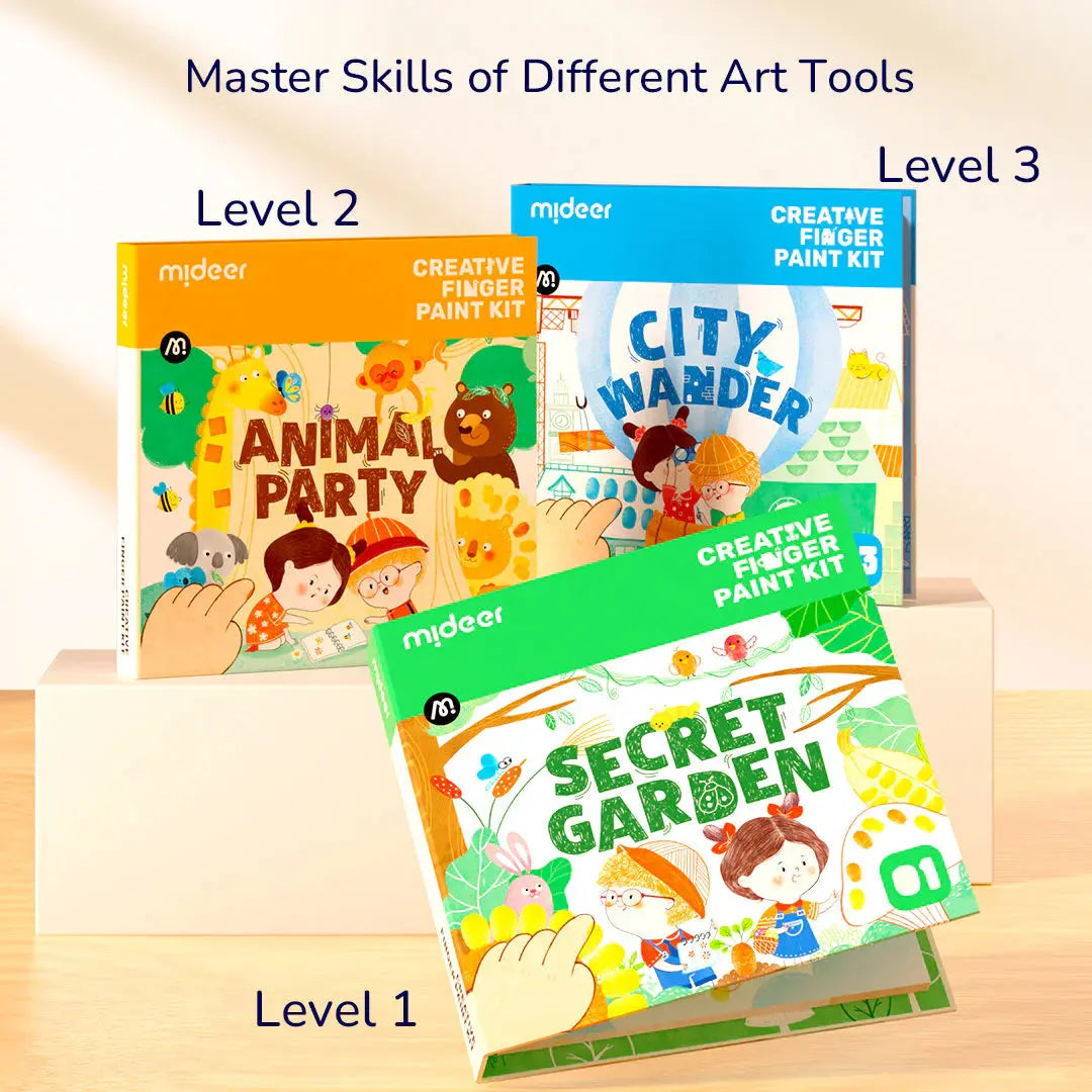 Creative Finger Paint Kit: Animal Party Mideer