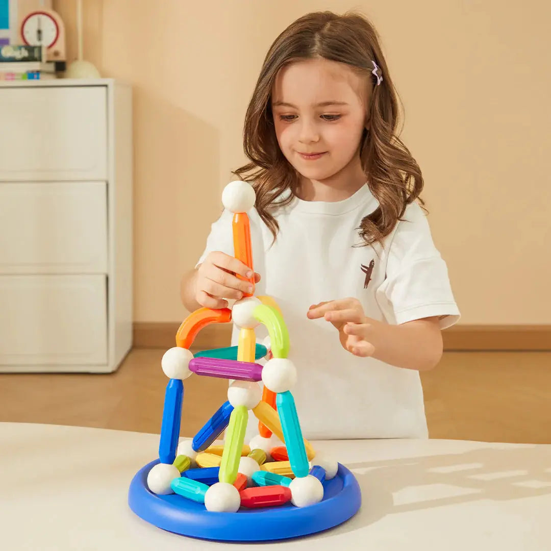 Rainbow Magnetic Building Stick 100P Mideer