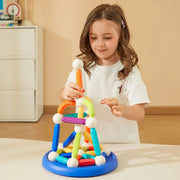 Rainbow Magnetic Building Stick 100P Mideer