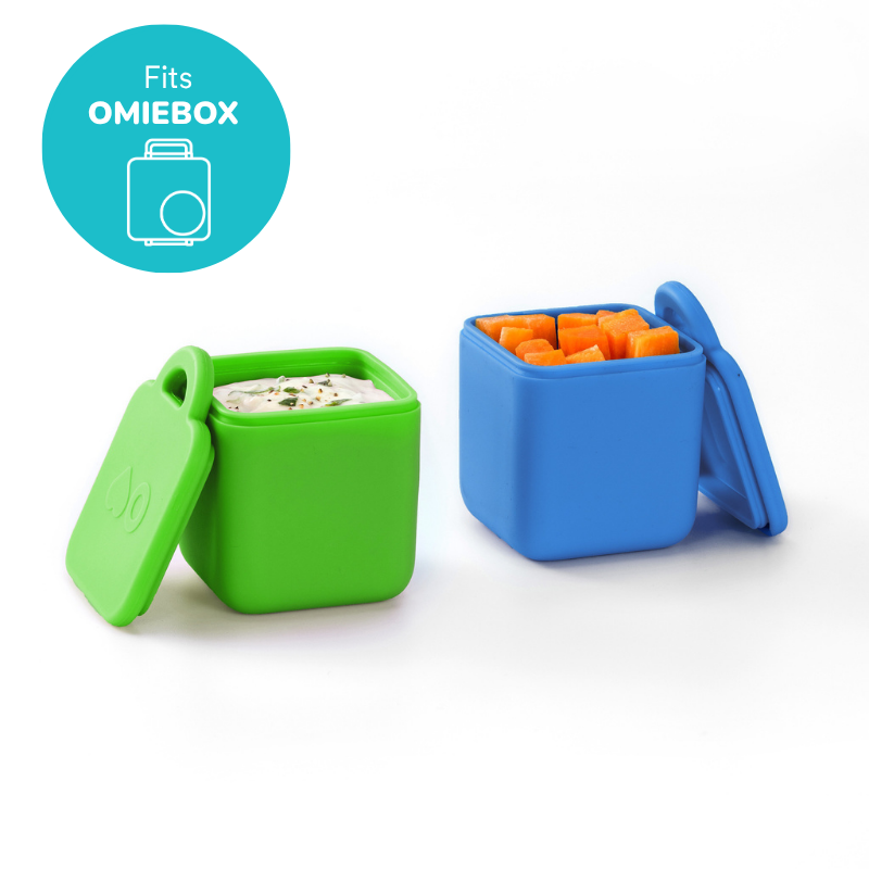 OmieDip Leakproof Dip Containers for OmieBox – Set of 2 in SeaBlue&Green