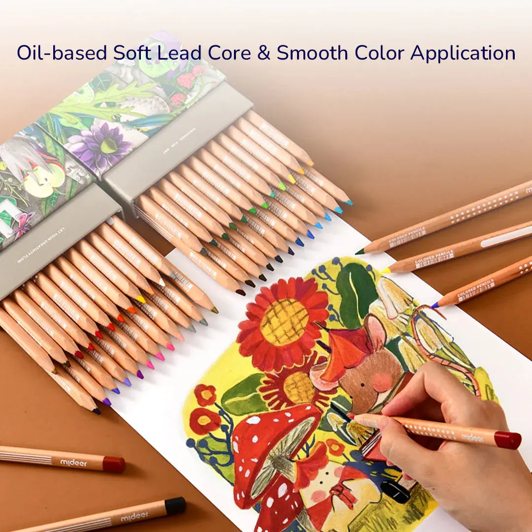 Vibrant Colored Pencil 24 Colors Mideer