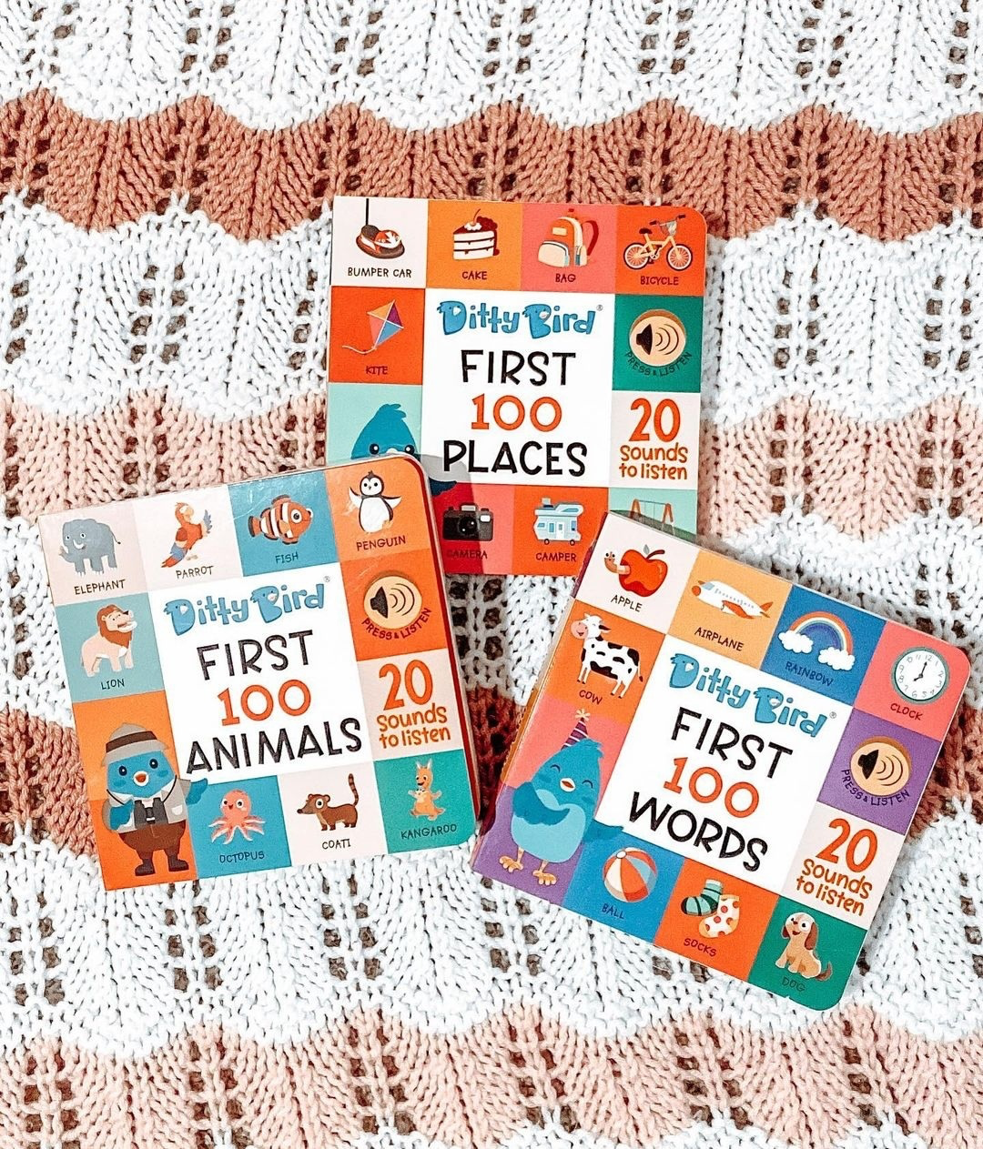 First 100 Words | Ditty Bird Book-Award Family Choice USB-C Ditty Bird