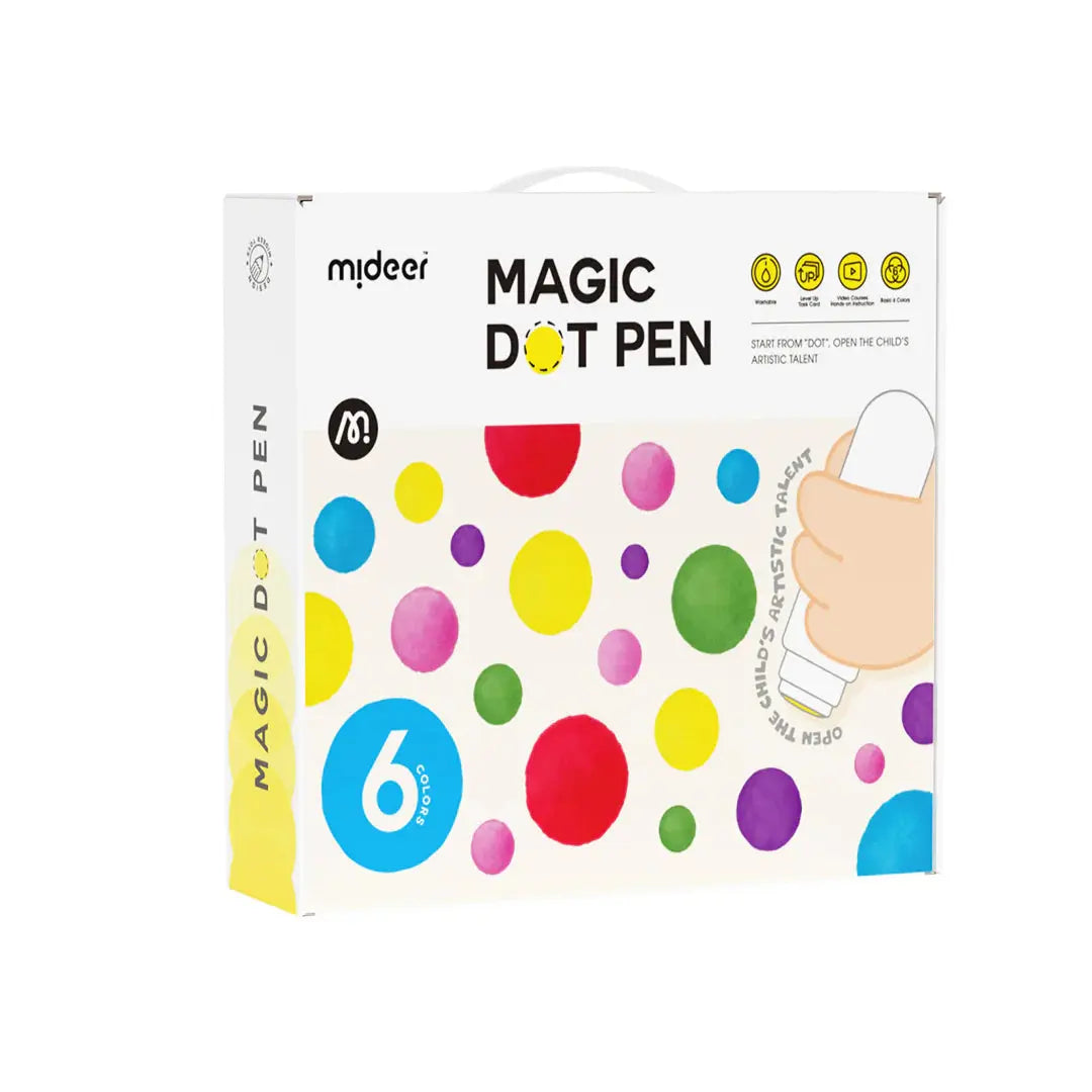 Magic Dot Pen 6 Colors Mideer