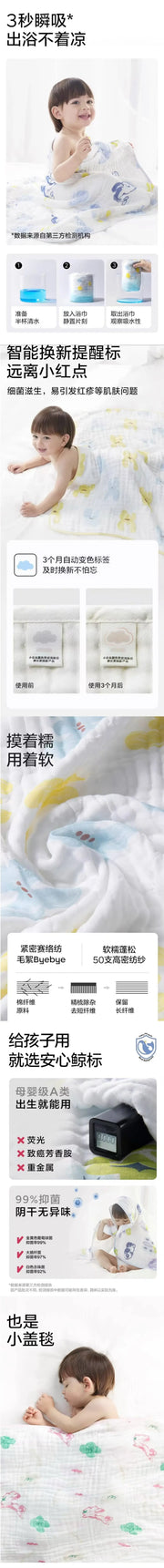 Soft 6-Layer Cotton Towel Bc Babycare