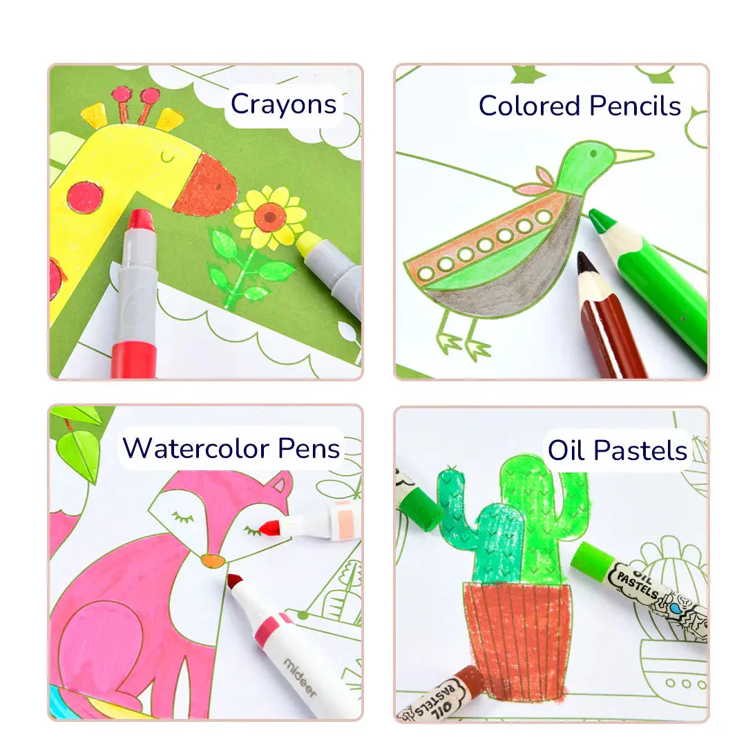 Drawing Coloring Book Pink Mideer